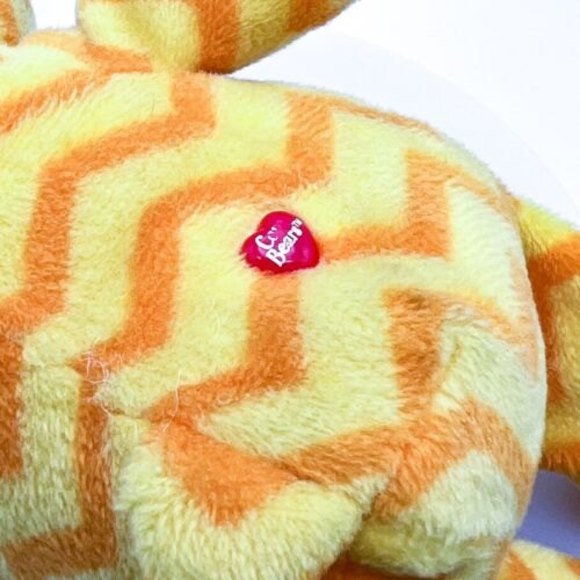 Care Bears Funshine Bear Chevron Striped Plush Stuffed Animal Just Play 2015 8” - Picture 7 of 9